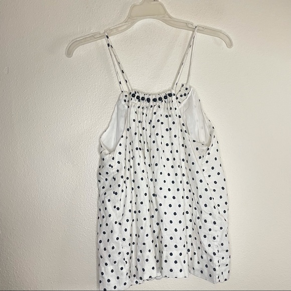 Farm Rio Polka Dot Onca Linen Blouse - Picture 6 of 8